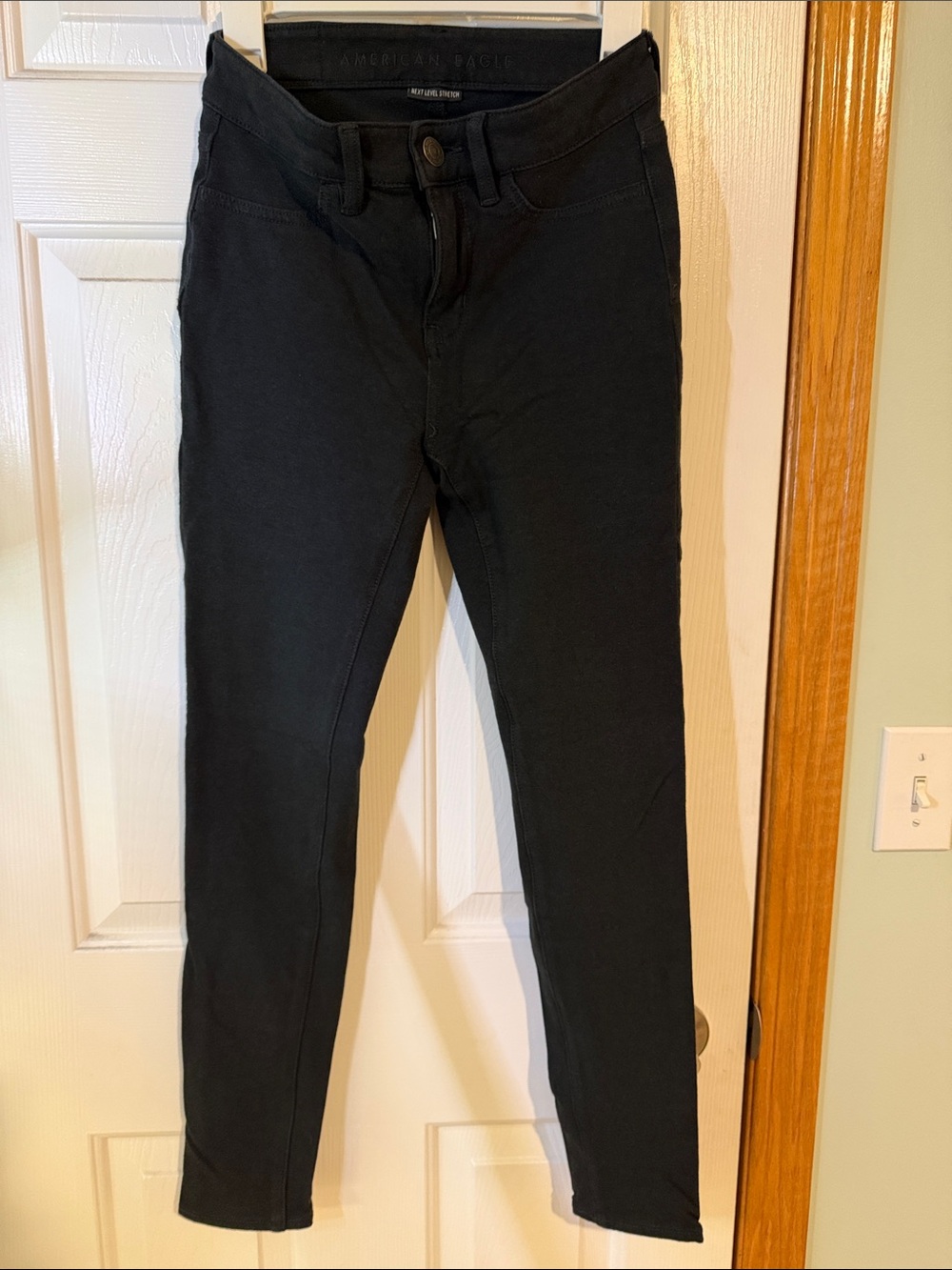 American Eagle Outfitters Black Slim Chinos
